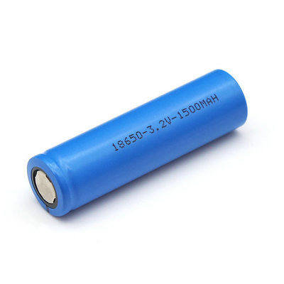 Blue 18650 Lifepo4 Cells , 1500mAh 3.2 V Lifepo4 Cell For Instruments And Apparatusm