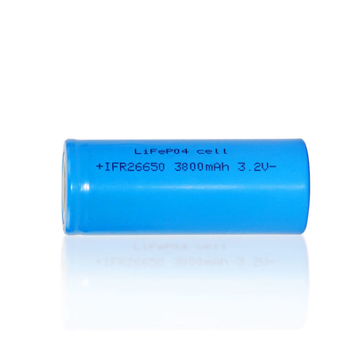3.2V 3800mAh 3C IFR26550 LiFePO4 Battery Cells 135Wh/Kg Battery Energy Density